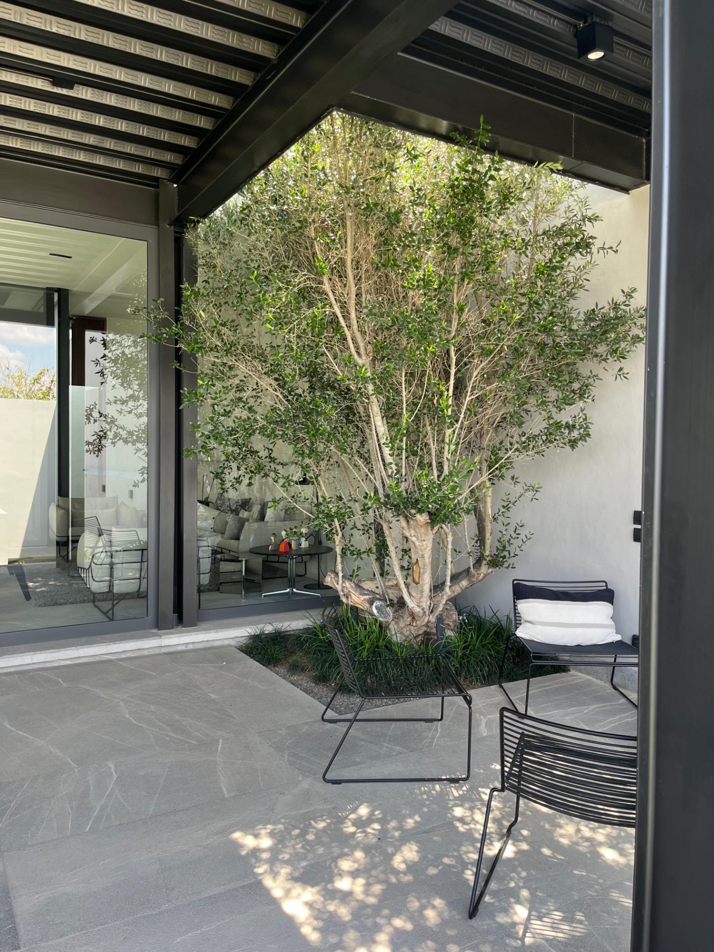 Casas Aluminio — Jardín interior